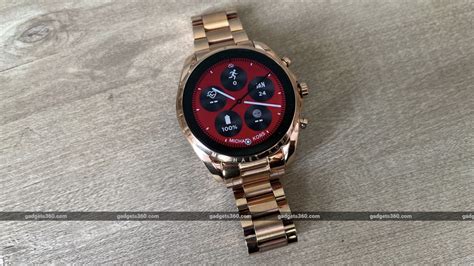 michael kors bradshaw leather strap watch|Michael Kors gen bradshaw smartwatch.